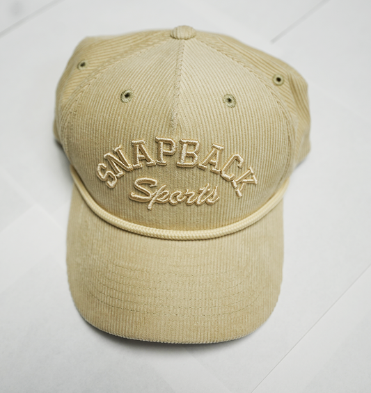 Snapback Sports Corduroy Hat and SuperFam Pin