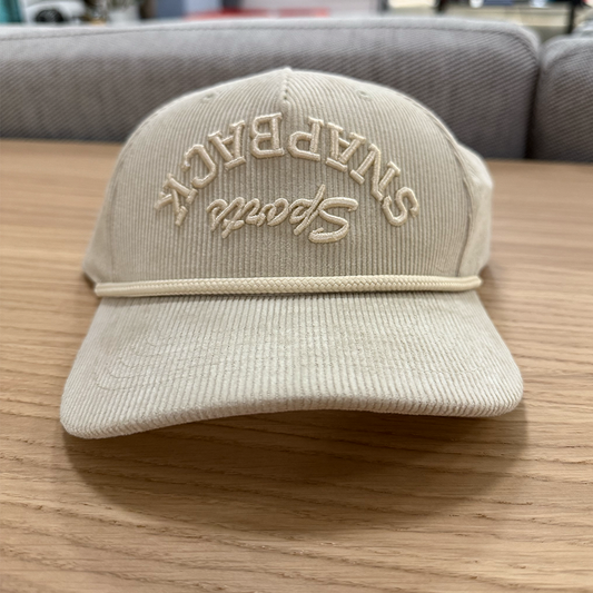 Snapback Sports Corduroy Hat