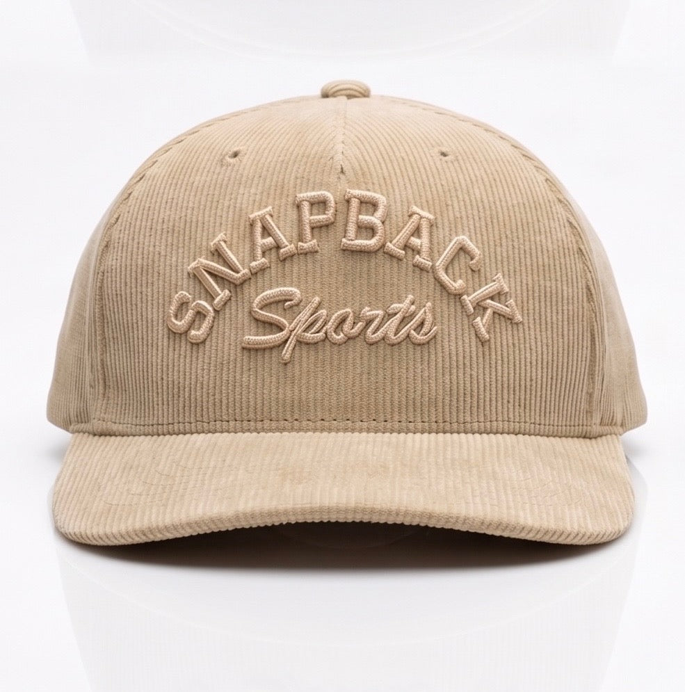 Snapback Sports Corduroy Hat