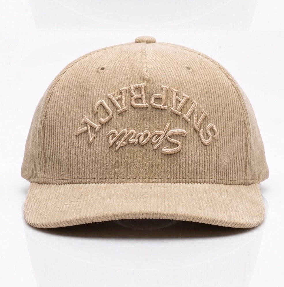 Snapback Sports Corduroy Hat