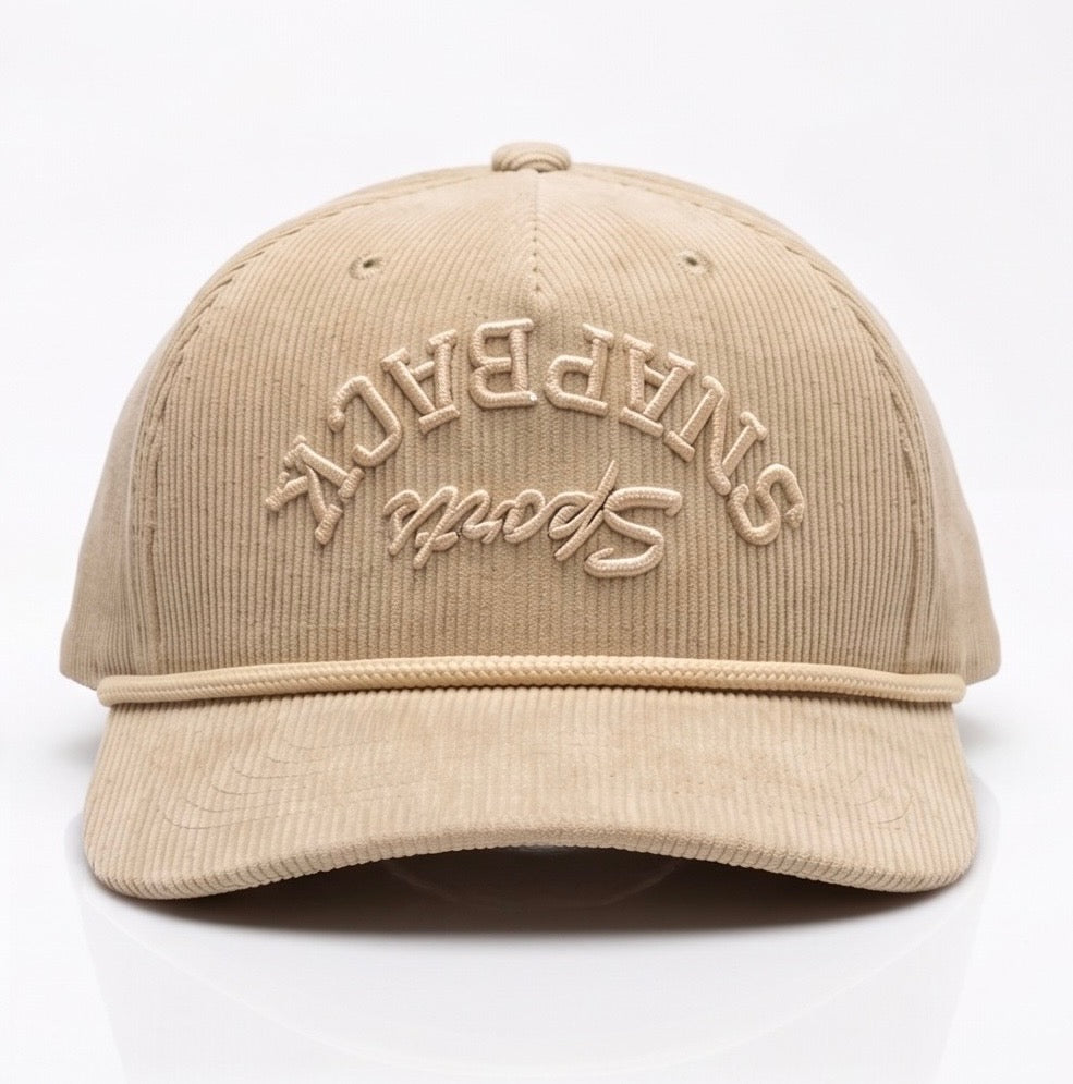 Snapback Sports Corduroy Hat
