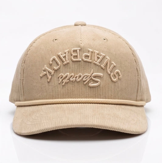 Snapback Sports Corduroy Hat
